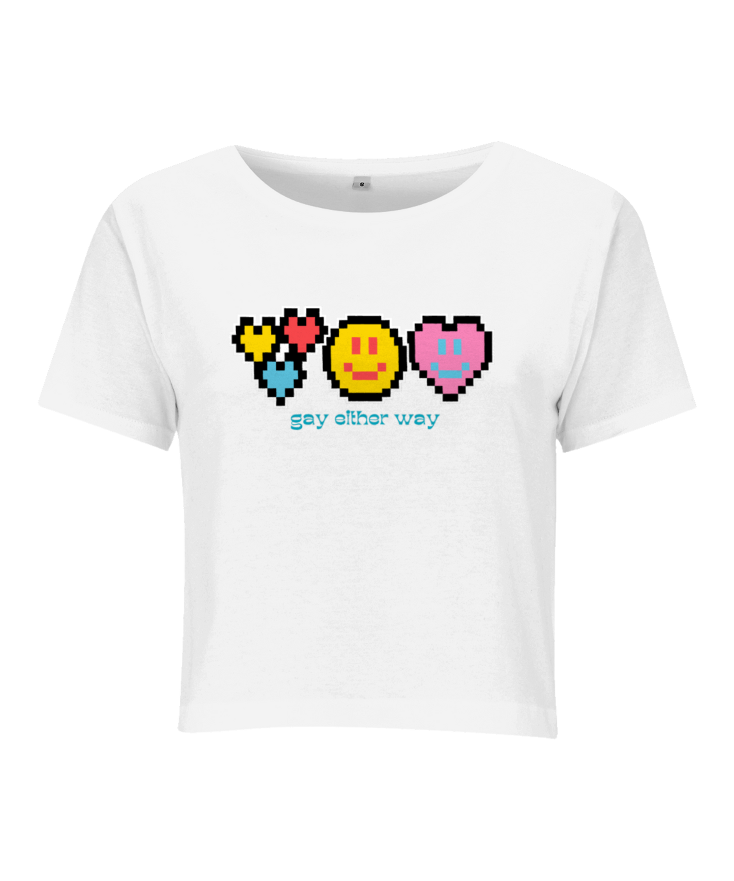 Pixel Love Cropped Tee