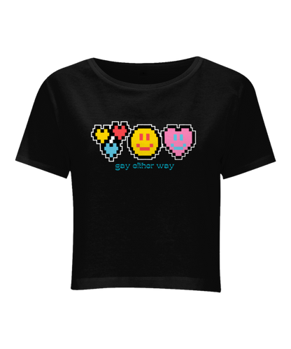 Pixel Love Cropped Tee