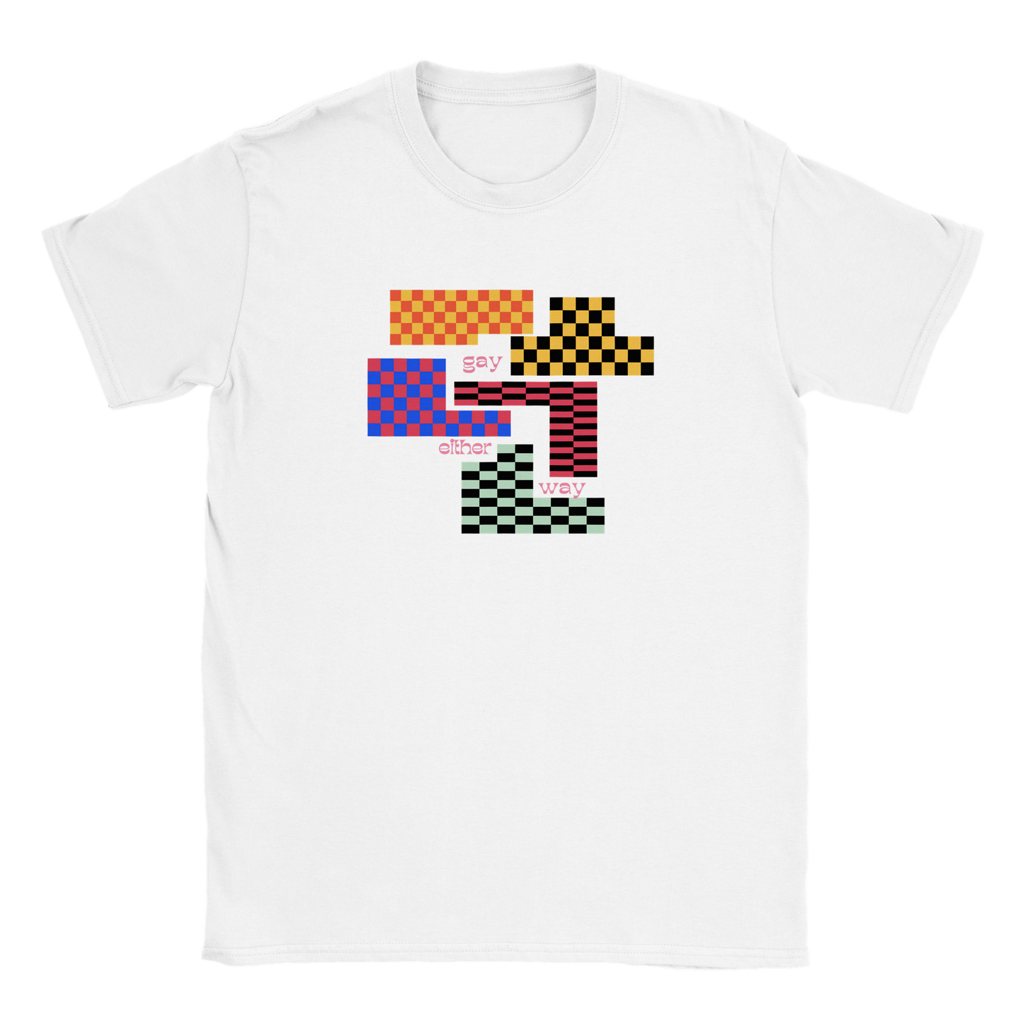 gayeitherway Camiseta con Tetris de cuello redondo