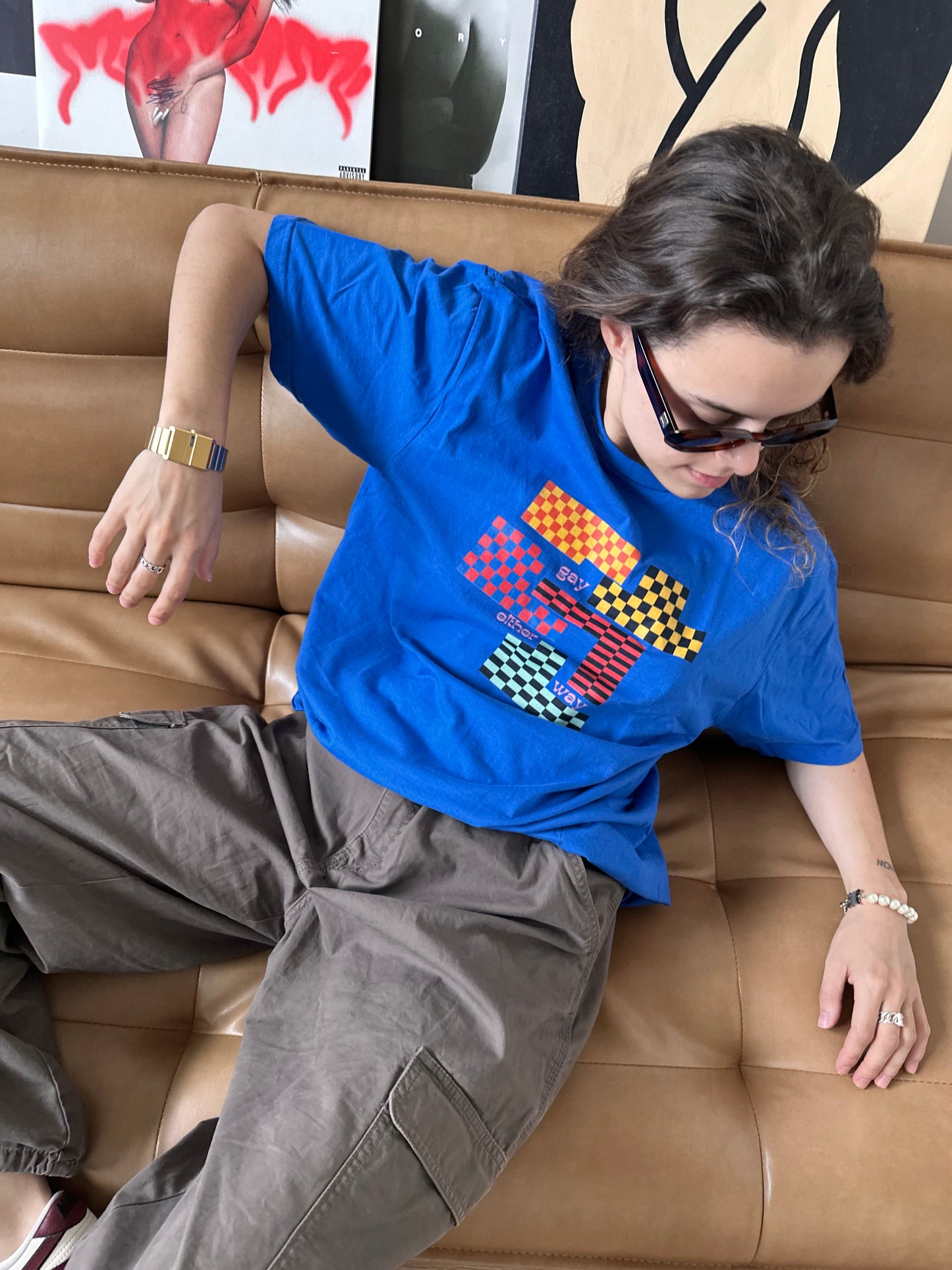 Front Tetris Crewneck T-Shirt