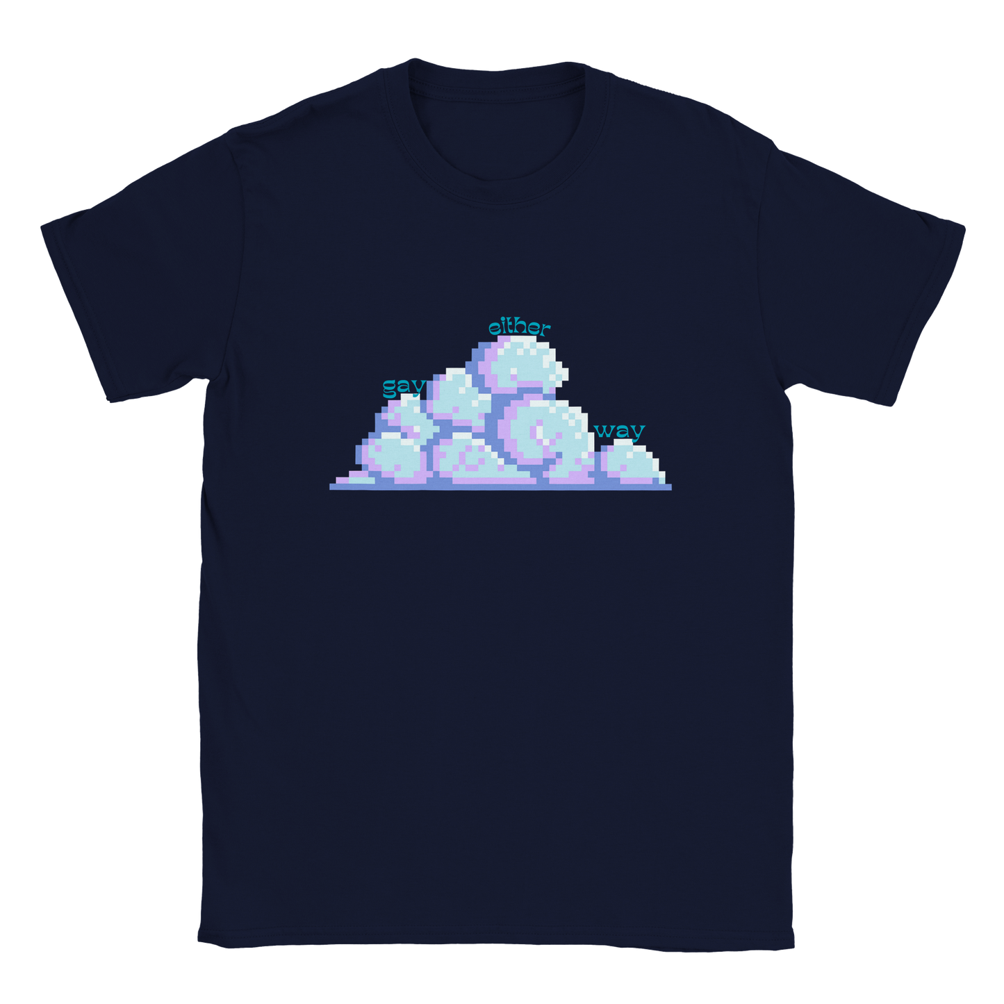 Pixel Clouds Crewneck T-Shirt