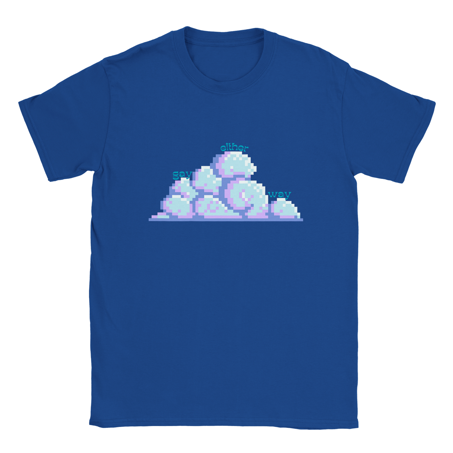 Pixel Clouds Crewneck T-Shirt