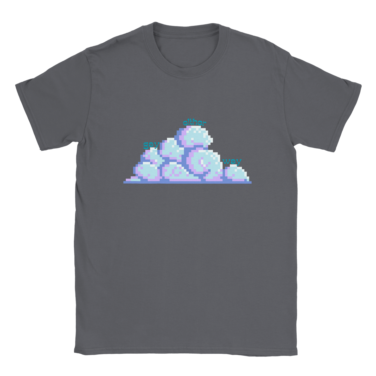 Pixel Clouds Crewneck T-Shirt